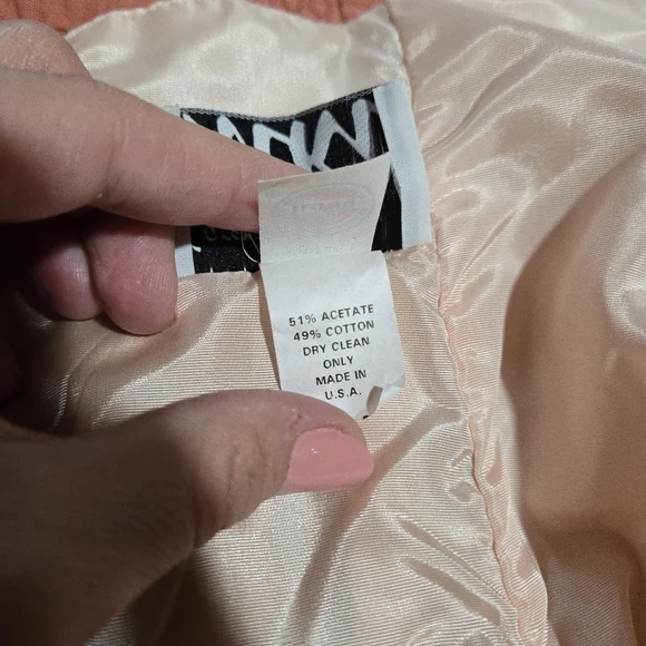 Vintage 1980s Karen Lucas NIKI Pink Off Shoulder Scalloped Formal Dress, SIZE 12 - Picture 13 of 16